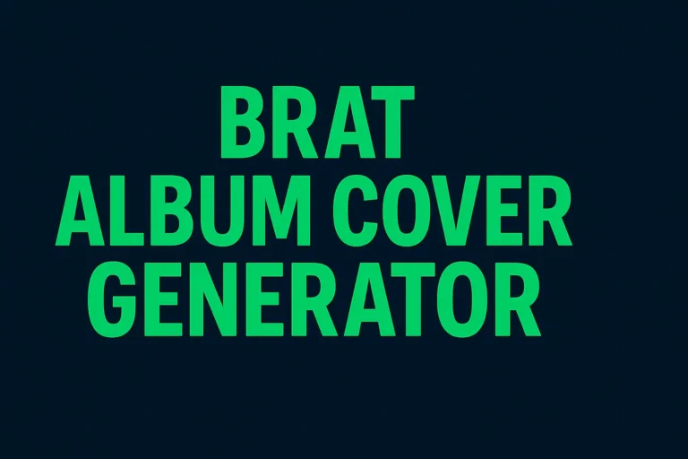 Brat Album Cover Generator: Create Bold, Custom Bratcore Art
