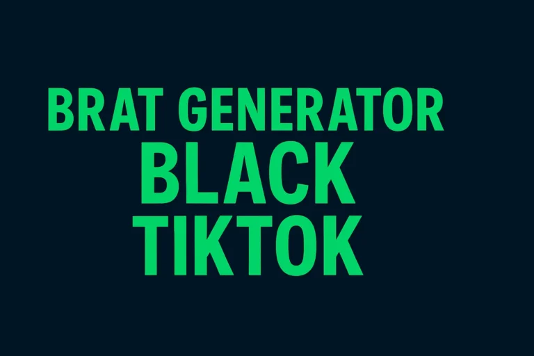 Brat Generator Black TikTok Charli XCX