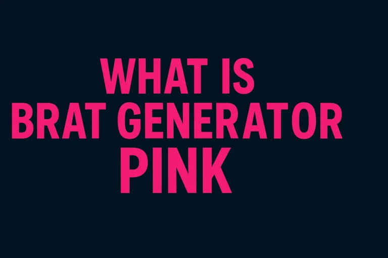 What Brat Generator Pink Really Means